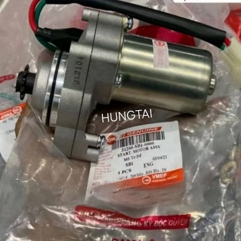 Củ motor đề khởi động SYM 110 xe DREAM, WAVE.... zin chính hãng - Ảnh 2