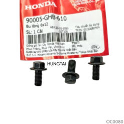 3 Ốc đen nắp nhựa lốc nồi, côn xe WAVE, FUTURE 125.... zin bu lông 6x12 90005-GHB-610, 90005-K26-B00