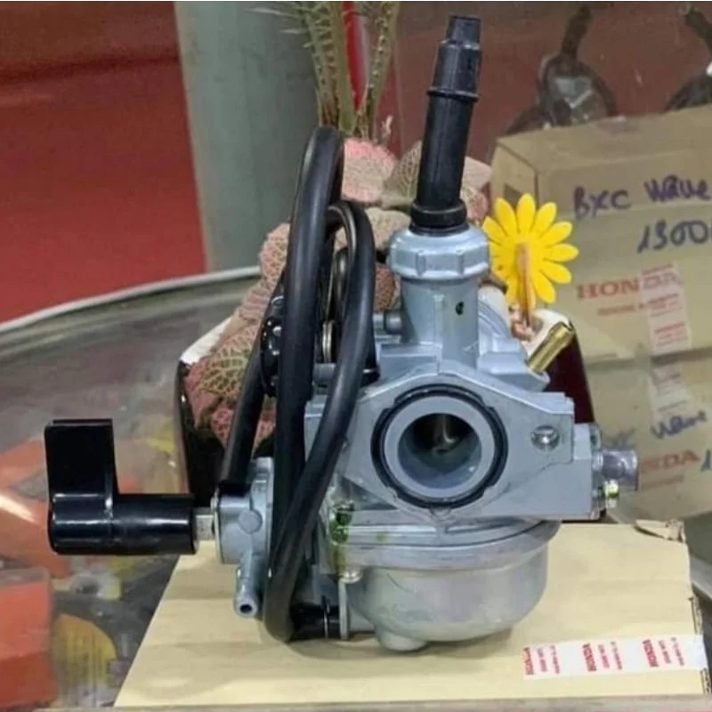 Bình xăng con, chế hòa khí xe WAVE Thái S100 zin Honda 16100-KVR-953 - Ảnh 3