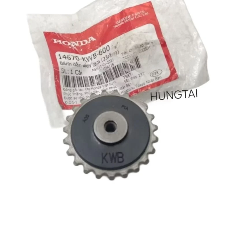 Bánh răng dẫn sên xích cam WAVE S110, RSX, BLADE, A110... nhông bơm nhớt zin 14670-KWB-600 - Ảnh 2