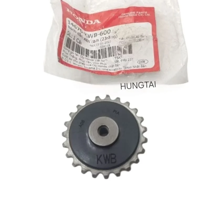Bánh răng dẫn sên xích cam WAVE S110, RSX, BLADE, A110... nhông bơm nhớt zin 14670-KWB-600 - Ảnh 4