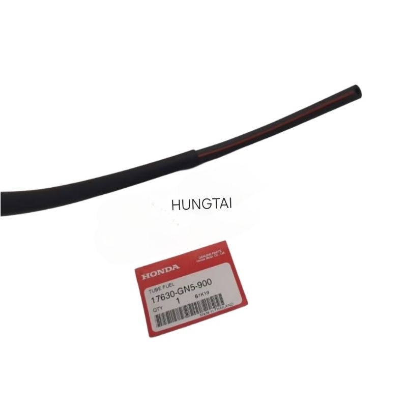 Ống dây dẫn xăng xe DREAM, WAVE.... đen sọc đỏ zin Honda 17630-GN5-900 - Ảnh 4