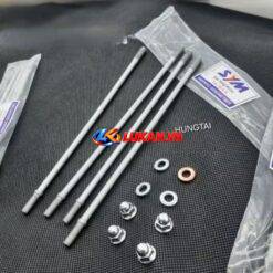 Bộ 4 cây đũa đầu bù rong, lòng xi lanh 78mm WAVE Thái, FUTURE 1... luôn ốc đệm zin SYM 110