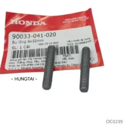 2 Ren cùi xông bắt ốc cổ pô DREAM, WAVE, FUTURE...  zin bu lông 6x32 90033-041-020
