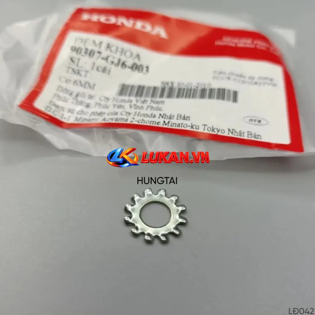 Đệm khóa chỉnh đèn pha, chóa đèn xe máy Honda 90307-GJ6-003