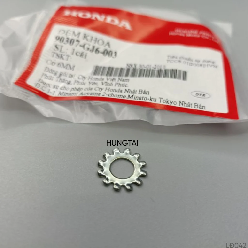 Đệm khóa chỉnh đèn pha, chóa đèn xe máy Honda 90307-GJ6-003 - Ảnh 3
