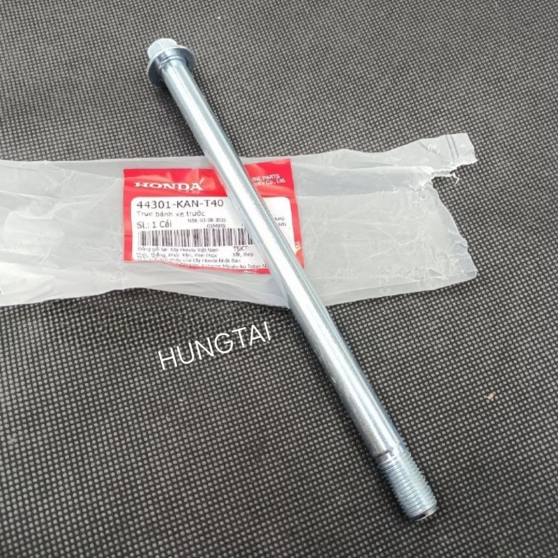 Trục cốt đùm bánh trước xe Super DREAM, WAVE ALPHA... zin Honda 44301-KAN-T40 - Ảnh 4