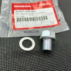Ốc bu lông xã dầu, nhớt DREAM, WAVE, FUTURE, WINNER, CUB...  12mm zin Honda 90407-259-000, 92800-12000