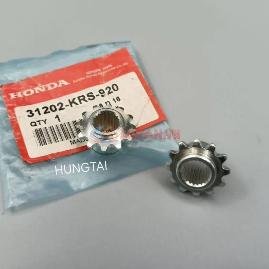 Bánh răng nhông đề nhỏ, khởi động DREAM, WAVE, FUTURE.... zin 31202-KRS-920 - Ảnh 3