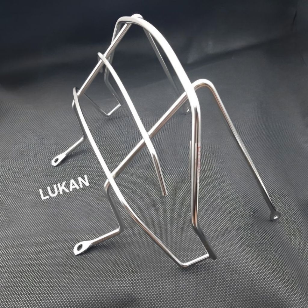 Khung bảo vệ đuôi đèn hậu, lái stop xe DREAM inox - Ảnh 3