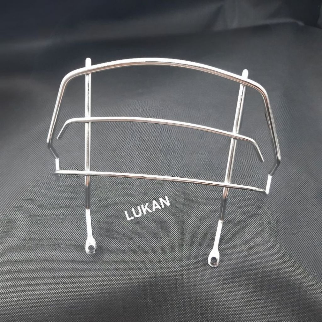 Khung bảo vệ đuôi đèn hậu, lái stop xe DREAM inox - Ảnh 4