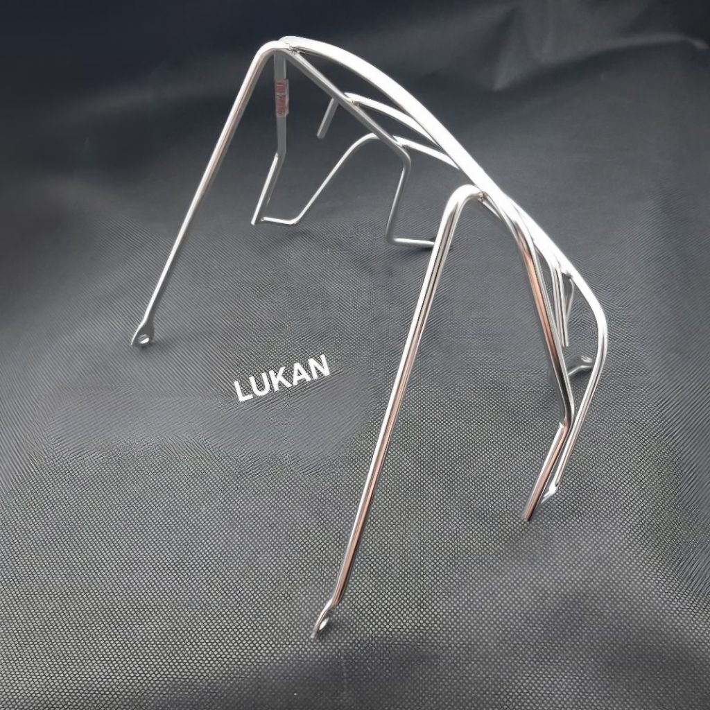 Khung bảo vệ đuôi đèn hậu, lái stop xe DREAM inox - Ảnh 5