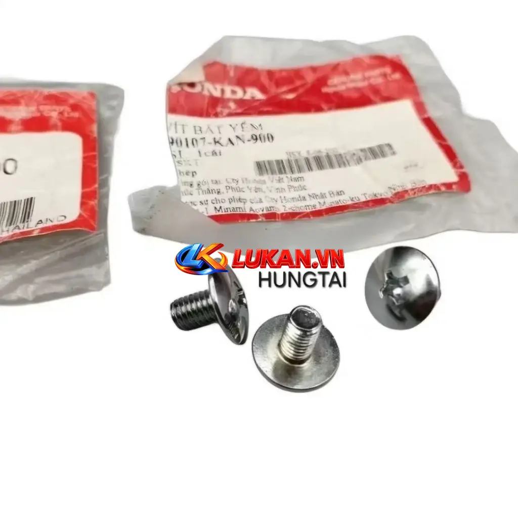 1 Ốc, vít bắt bững yếm xe WAVE, FUTURE... zin Honda 90107-KAN-900