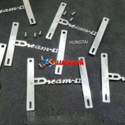 Chữ Dream inox bọc cao su, cảng tay xách xe DREAM kèm ốc