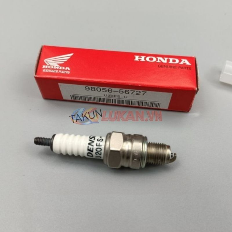 Bugi đánh lửa điện xe DREAM, WAVE, FUTURE... U20FSU đỏ zin Honda - Ảnh 2