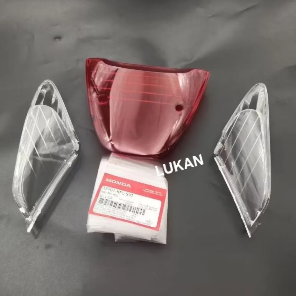 Bộ nắp chụp lái, võ đèn hậu, xi nhan trắng FUTURE 1 đời đầu zin 33703-KFL-891, 33701-KFL-891, 33753-KFL-891 - Ảnh 4