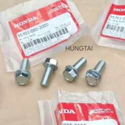 Bộ 4 ốc bắt gác chân máy giữa DREAM, WAVE, FUTURE... zin Honda 8x20 95701-080-2000