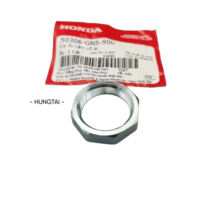 Đai ốc, tán hãm cổ lái, chảng ba DREAM, WAVE, FUTURE... zin Honda 50306-GN5-900 - Ảnh 3
