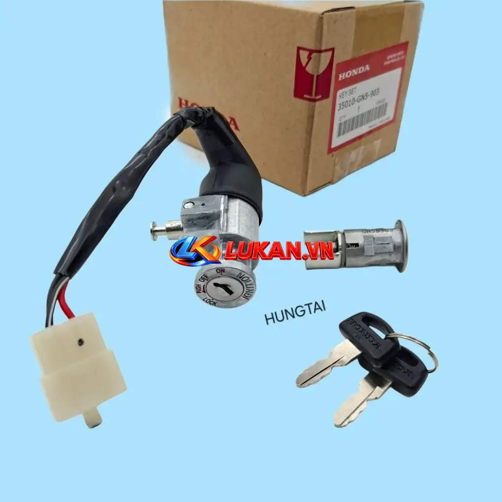 Bộ ổ khóa, công tắc điện xe DREAM Thái zin chính hãng Honda 35010-GN5-903