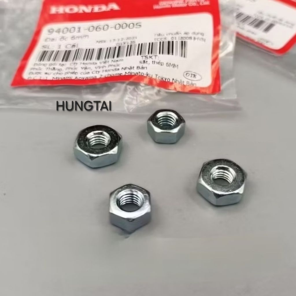 Bộ 4 ốc, tán tăng sên xích bánh DREAM, WAVE, FUTURE, WINNER... zin Honda 90302-KBP-900, 94001-06000-0S - Ảnh 3