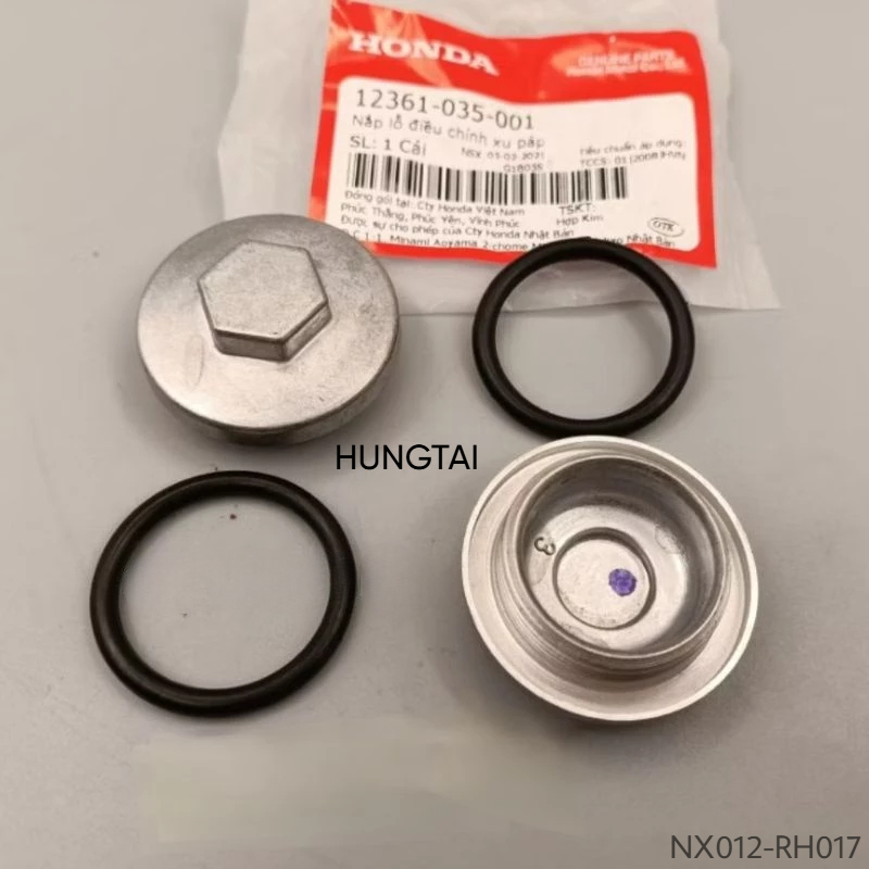 2 Nắp xupap đầu bò quylat xe DREAM, WAVE, FUTURE... zin luôn gioăng 12361-035-001