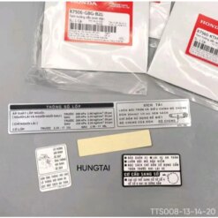 Bộ 4 tem dán thông số xe Super DREAM Việt zin chính hãng