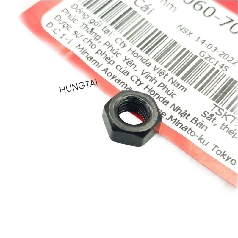 Ốc bắt bản lề, đế yên ngồi DREAM, WAVE, FUTURE... zin tán 6mm đen 94001-060-700S - Ảnh 2