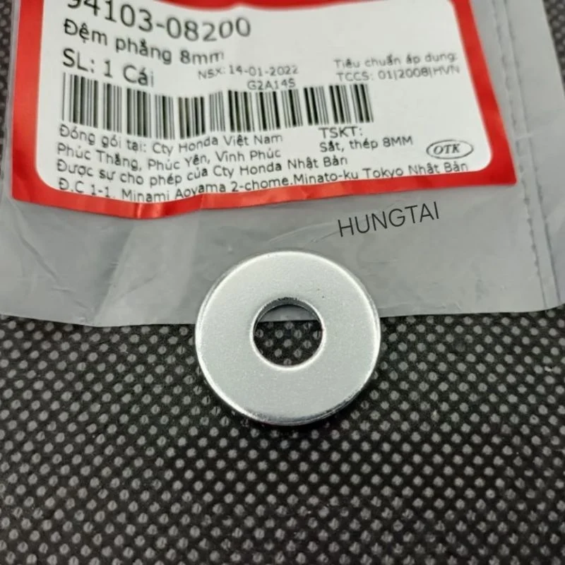 Lông đền nhựa cốp, pass nhôm, treo pô DREAM, WAVE, FUTURE... đệm phẳng 8mm zin 94103-08200, 94103-08000