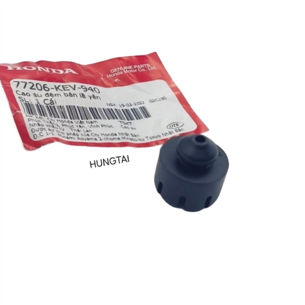 Cao su gắn đệm bản lề yên WAVE Thái, ALPHA, ZX, FUTURE... zin 77206-KEV-940 - Ảnh 2