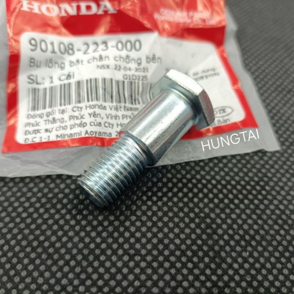 Ốc, bu lông bắt chân chống nghiêng DREAM, WAVE, FUTURE, WINNER... zin Honda 90108-223-000 - Ảnh 2