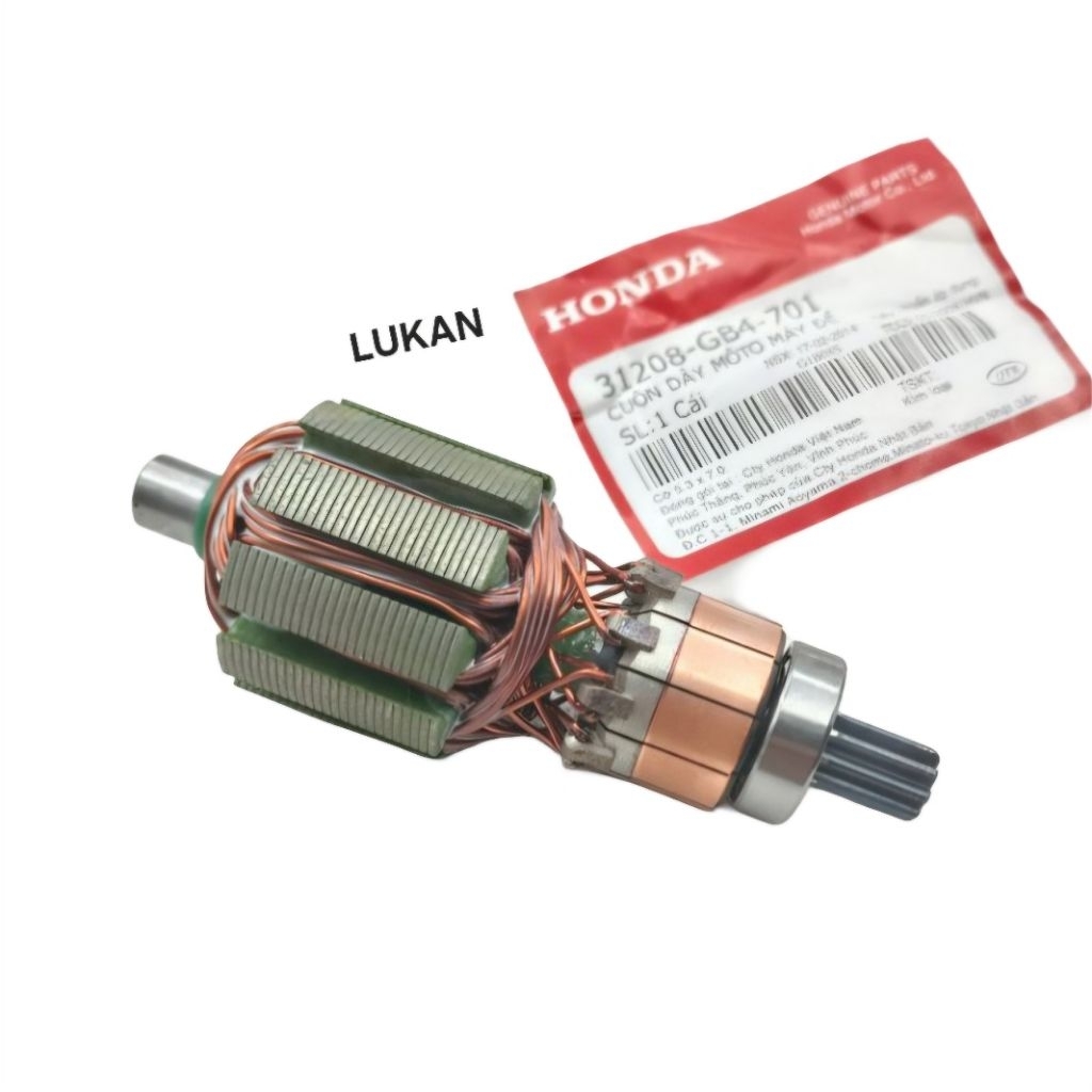 Lõi ruột, củ motor đề khởi động xe DREAM, WAVE... zin Honda 31208-GB4-701 - Ảnh 5