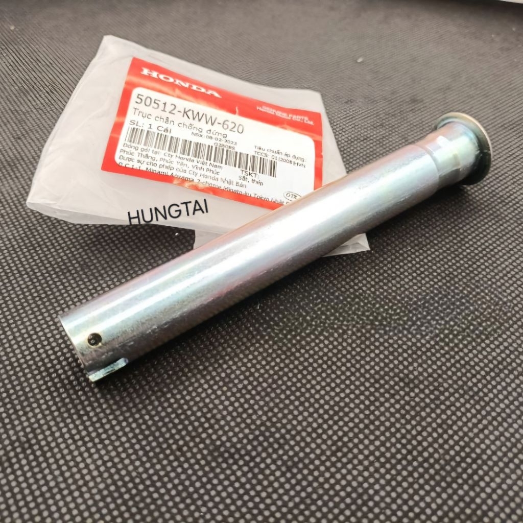 Trục, cốt chân chống đứng WAVE S110, RSX, BLADE, A110... zin Honda 50512-KWW-620 - Ảnh 2