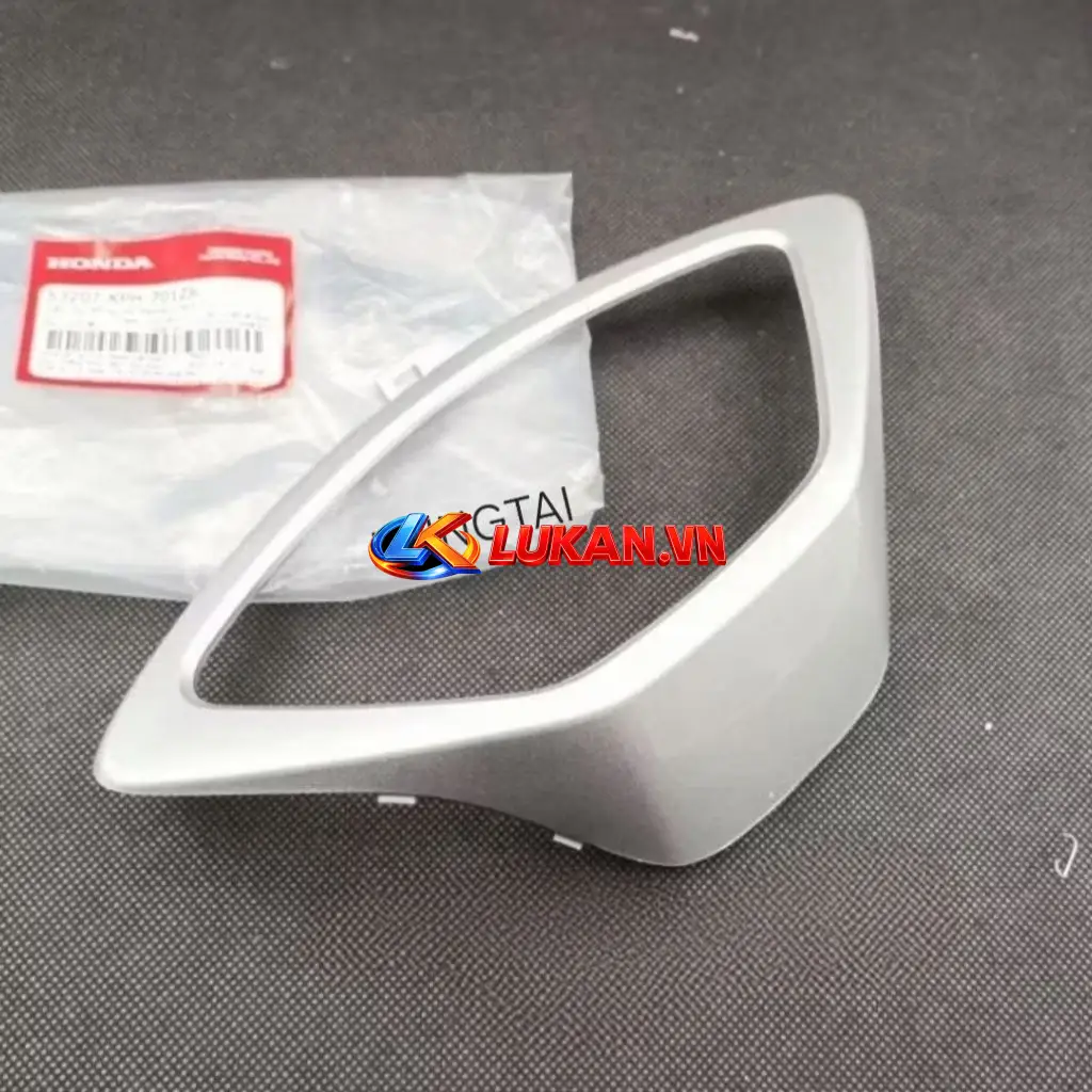 Nắp ốp nhựa đầu gáy, viền đồng hồ bạc FUTURE NEO, X 125 zin Honda 53207-KPH-701ZA