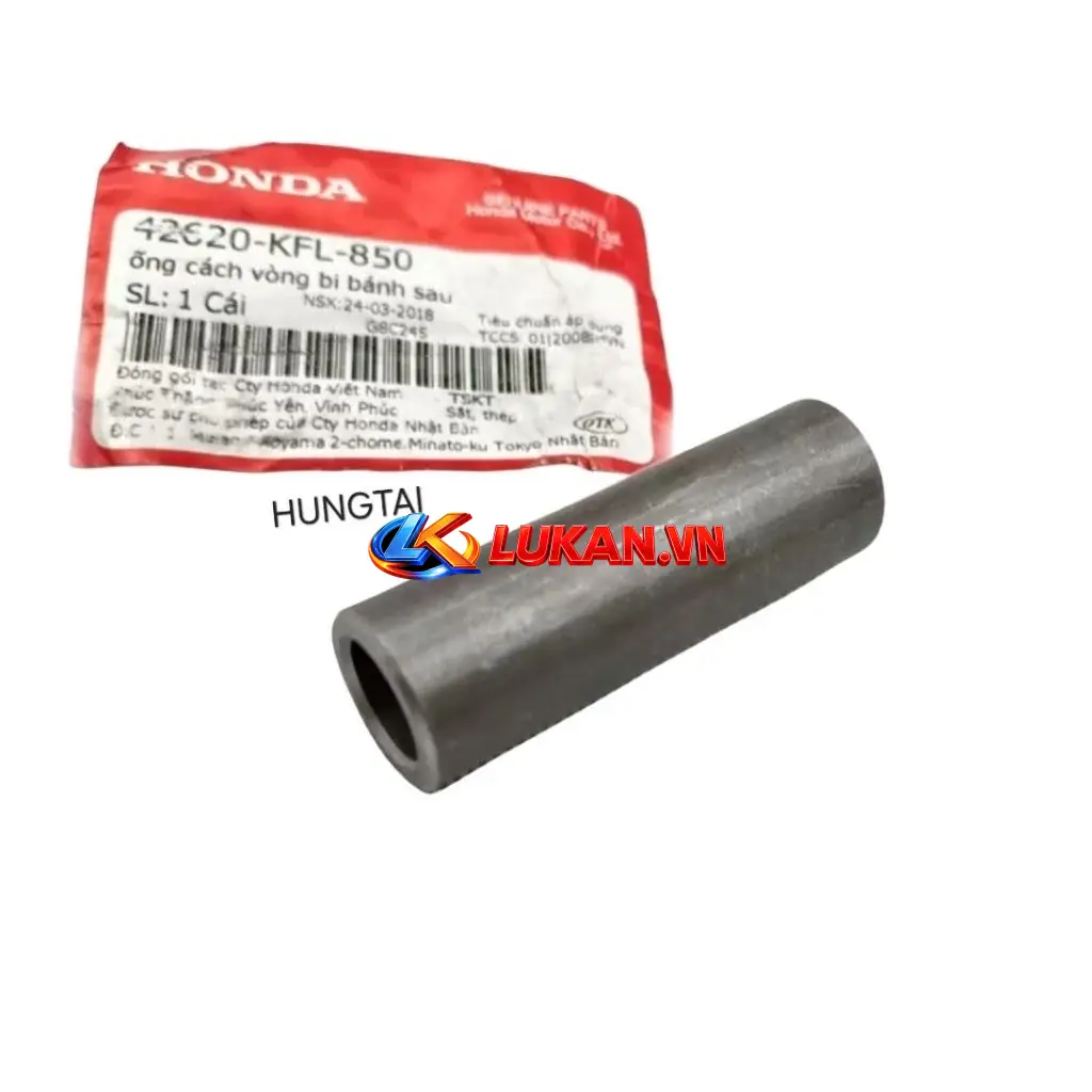 Ống cách vòng bi, bạc đùm bánh sau DREAM, WAVE, FUTURE.... zin 42620-KFL-850