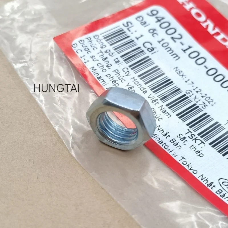 Đai ốc, tán bắt trục cốt càng gắp DREAM, WAVE, FUTURE... zin 10mm 94002-100-000S - Ảnh 4