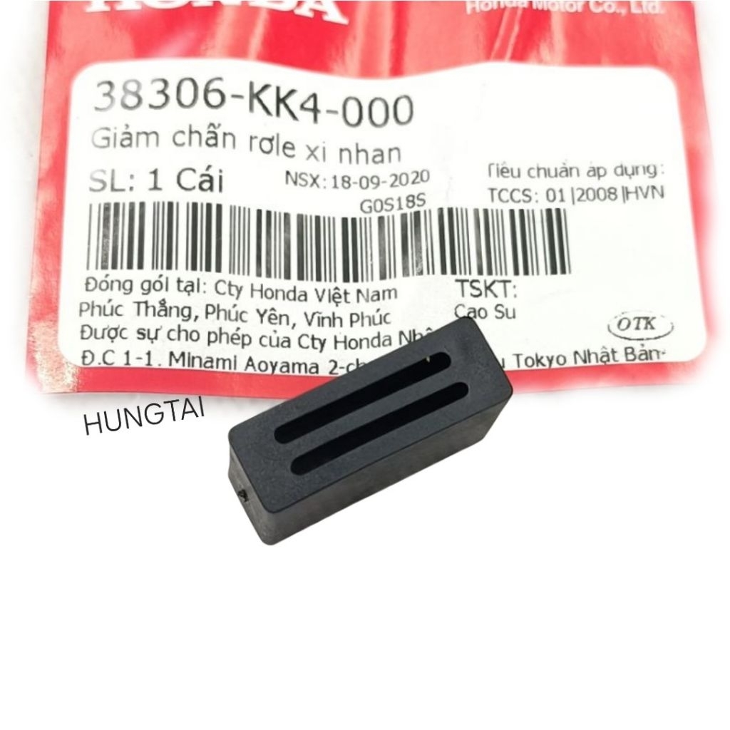 Cao su giảm chấn rơ le, cục chớp xi nhan DREAM, WAVE, FUTURE... zin 38306-KK4-000 - Ảnh 4
