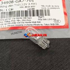 Bóng đèn demi xi nhan DREAM, WAVE, FUTURE... T10 (12V 3.4W) zin 34908-GA7-701