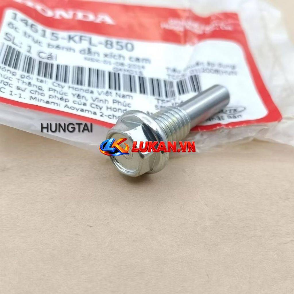 Ốc trục bánh dẫn xích cam, bánh lòng DREAM, WAVE, FUTURE.... zin Honda 14615-KFL-850