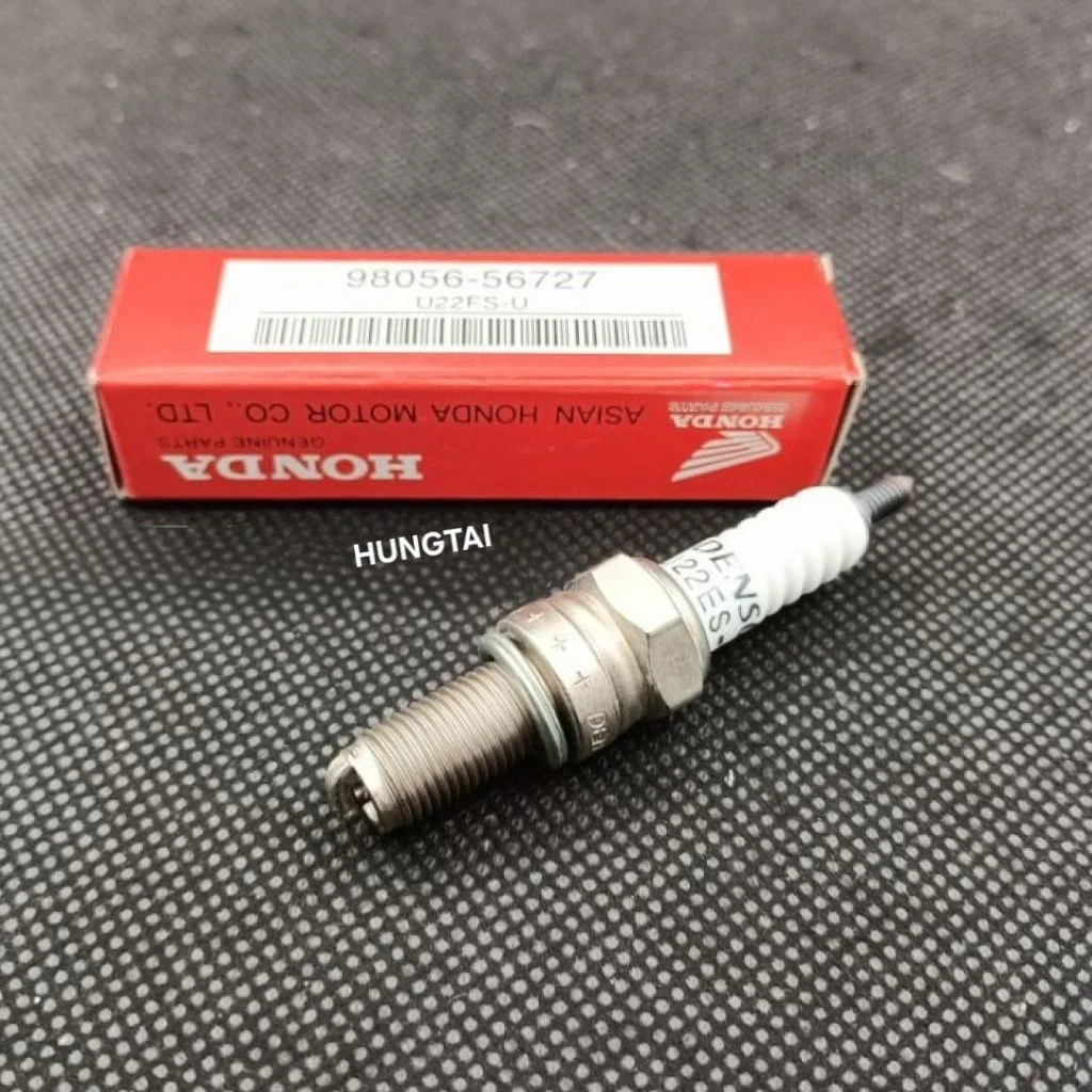 Bugi đánh lửa chân dài WAVE S110, RSX, FUTURE 125... U22FS-U đỏ zin Honda - Ảnh 2