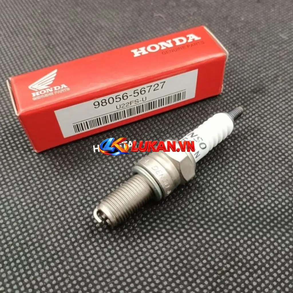 Bugi đánh lửa chân dài WAVE S110, RSX, FUTURE 125... U22FS-U đỏ zin Honda