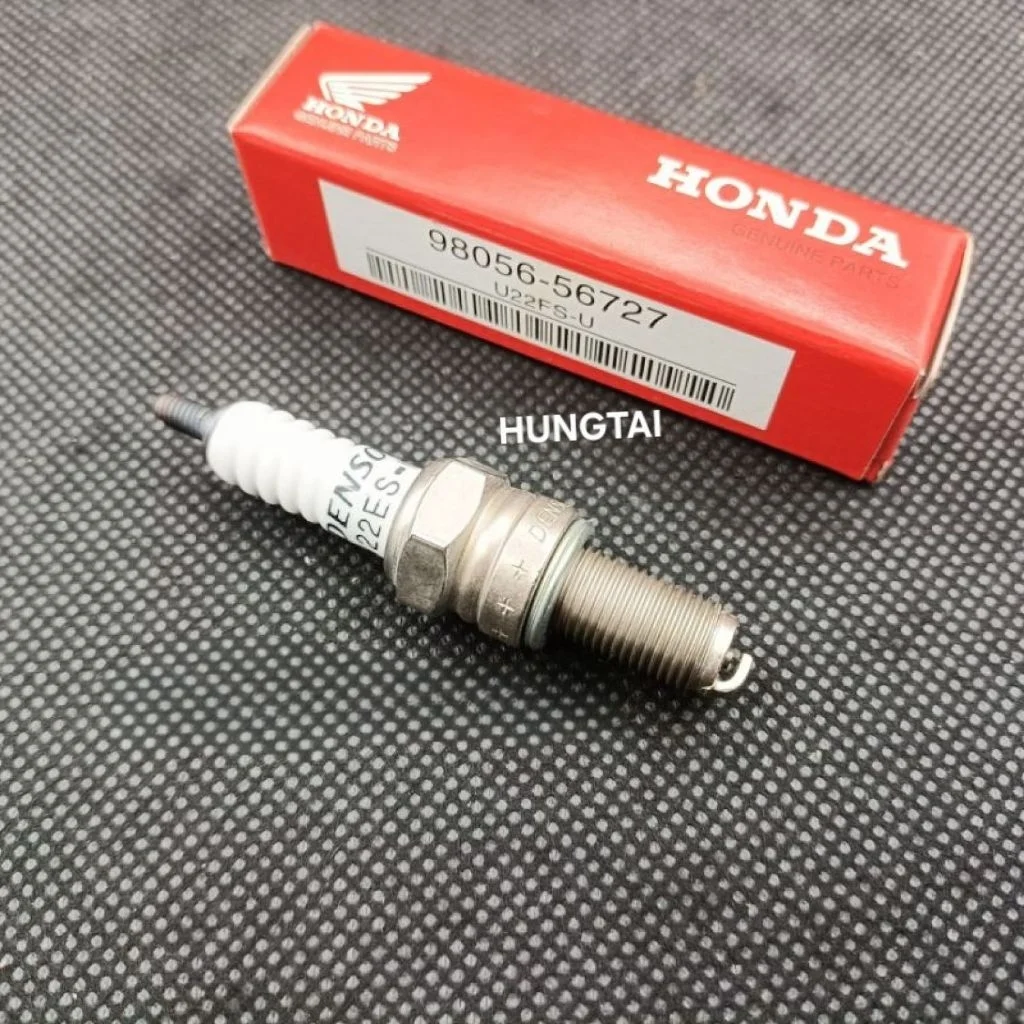 Bugi đánh lửa chân dài WAVE S110, RSX, FUTURE 125... U22FS-U đỏ zin Honda - Ảnh 3