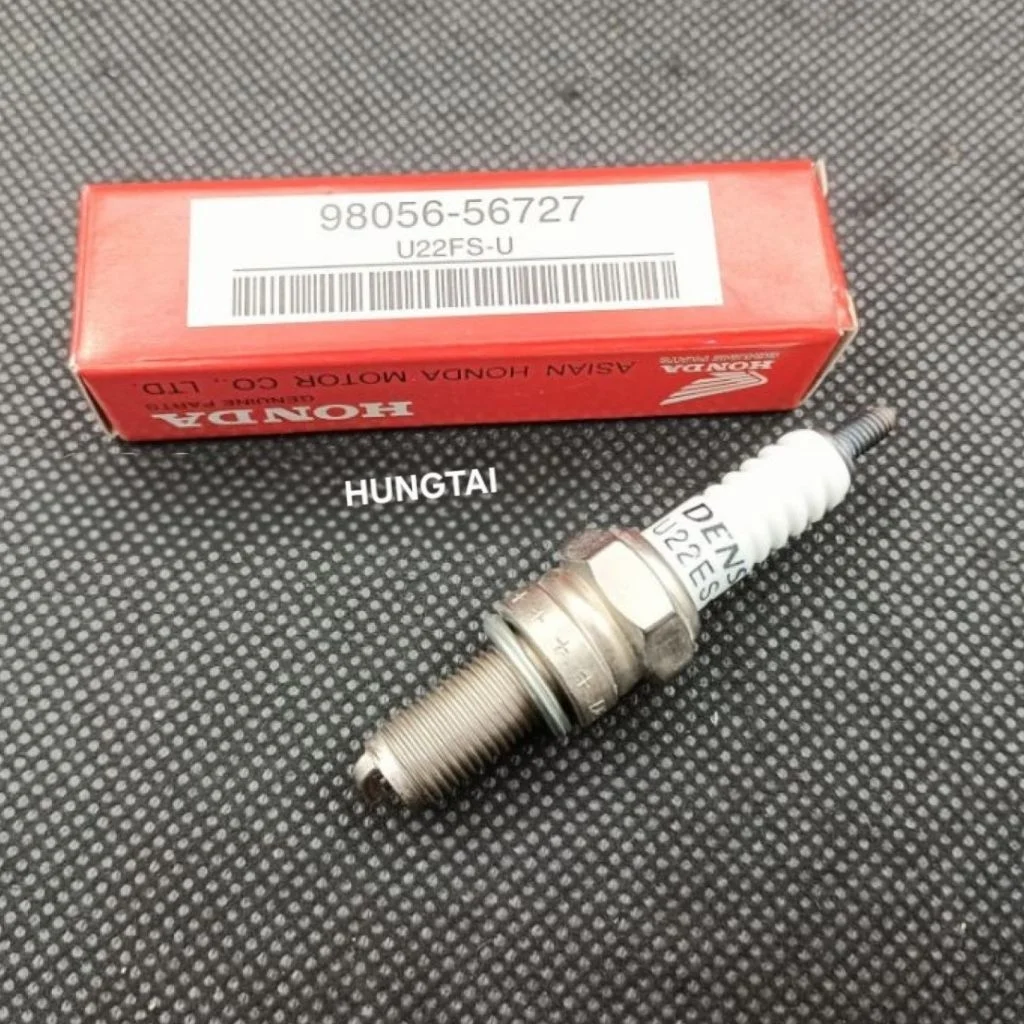 Bugi đánh lửa chân dài WAVE S110, RSX, FUTURE 125... U22FS-U đỏ zin Honda - Ảnh 5