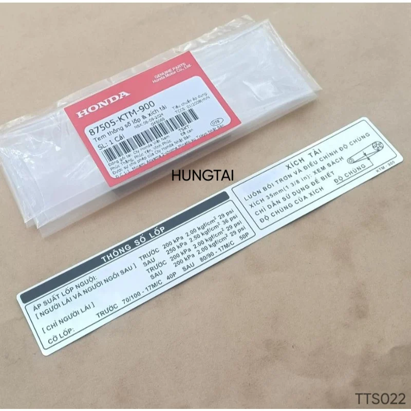 Tem dán hộp xích, sên cacte xe FUTURE 2, NEO, X 125... thông số zin 87505-KTM-900