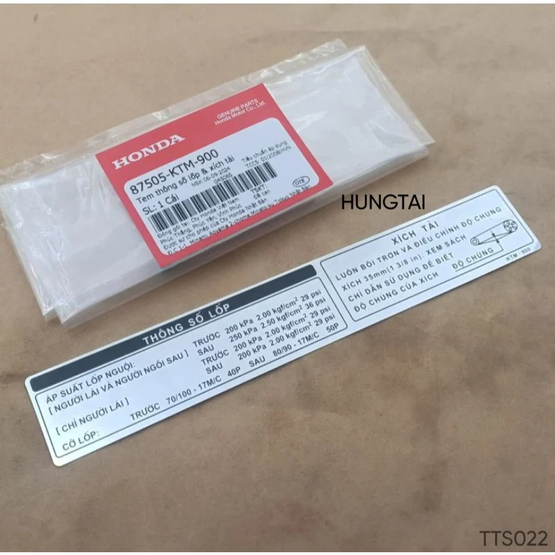 Tem dán hộp xích, sên cacte xe FUTURE 2, NEO, X 125... thông số zin 87505-KTM-900 - Ảnh 3