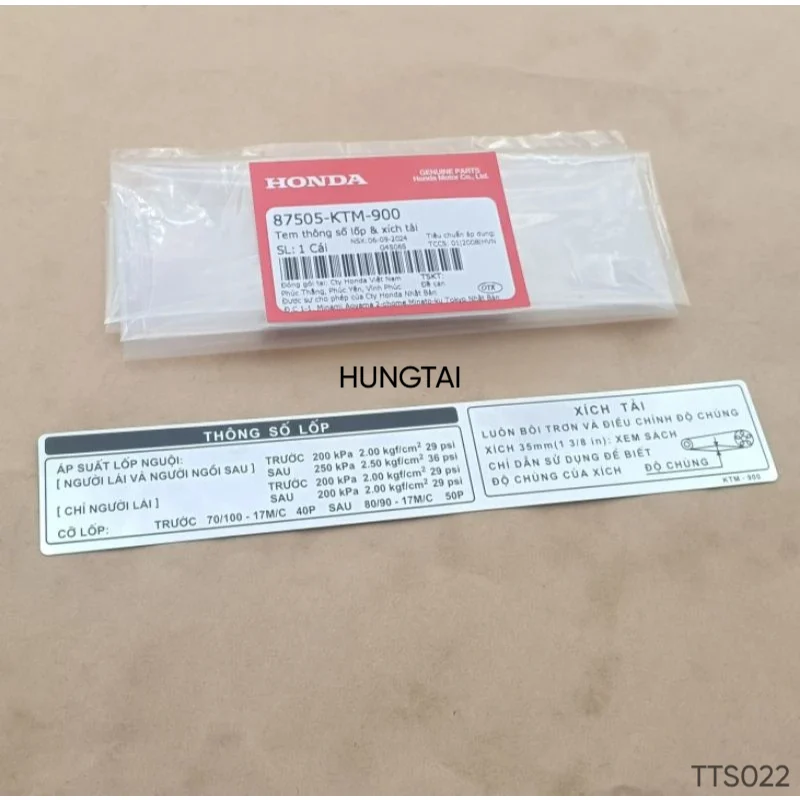 Tem dán hộp xích, sên cacte xe FUTURE 2, NEO, X 125... thông số zin 87505-KTM-900 - Ảnh 4