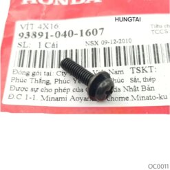 Ốc vít bắt nhựa đầu đèn WAVE ALPHA, ZX, RS, S100, FUTURE... zin Honda 4x16 93891-040-1607