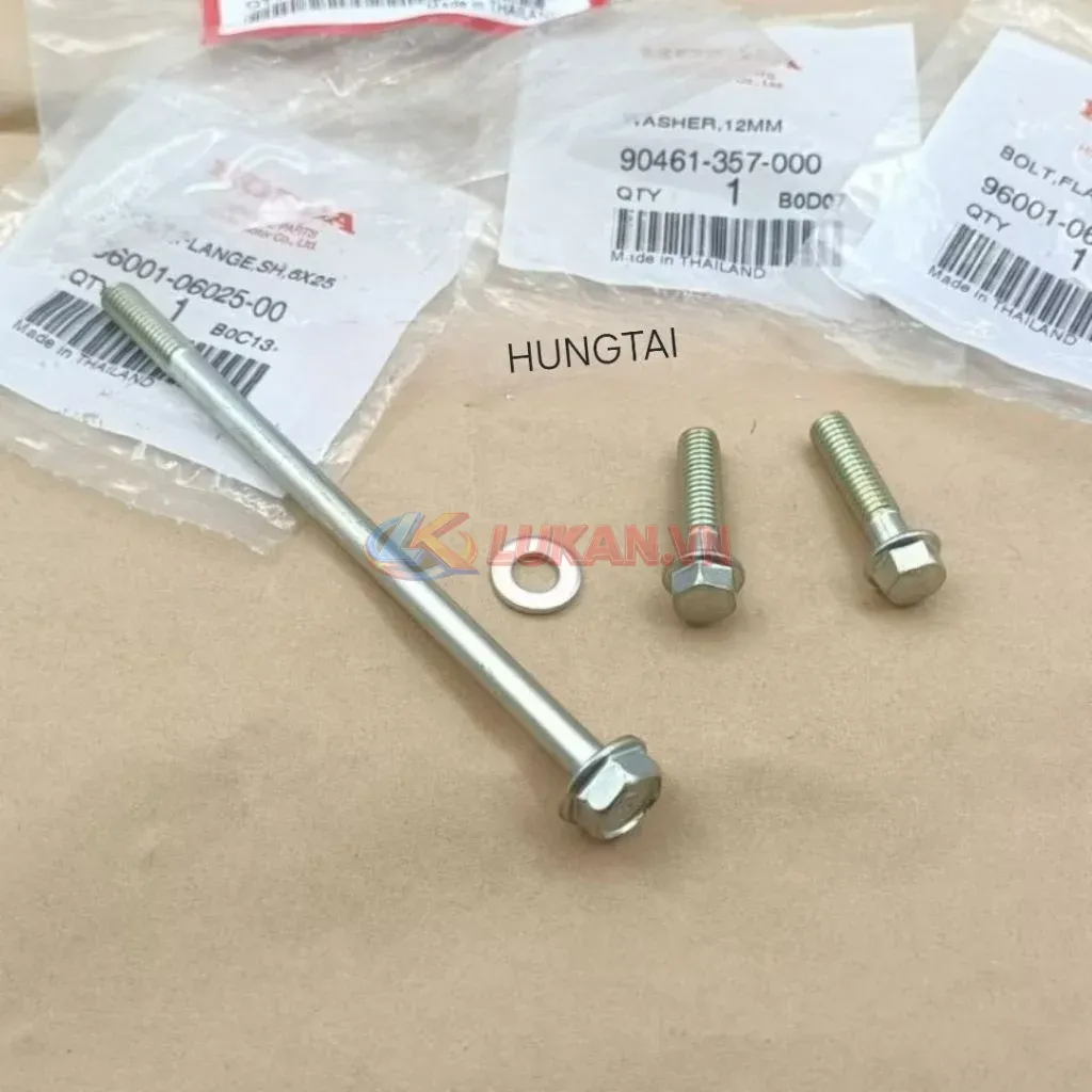 Bộ ốc nắp cánh bướm, nắp cam tròn quylat DREAM, WAVE... zin Honda Thái - Ảnh 3