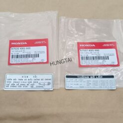 2 Tem thông số hộp bọc xích, sên cacte WAVE ALPHA, ZX zin Honda 87507-KRS-900, 87505-KRS-900