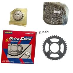 Bộ nhông sên dĩa, xích xe DREAM Thái, WAVE 100, 110... zin Honda Thái hộp đỏ