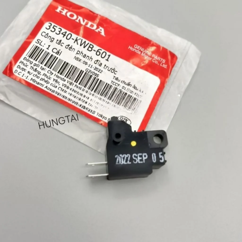 Công tắc stop tay phanh đĩa, cùm dầu WAVE RS, S110, RSX, FUTURE... zin 35340-KWB-601 - Ảnh 2
